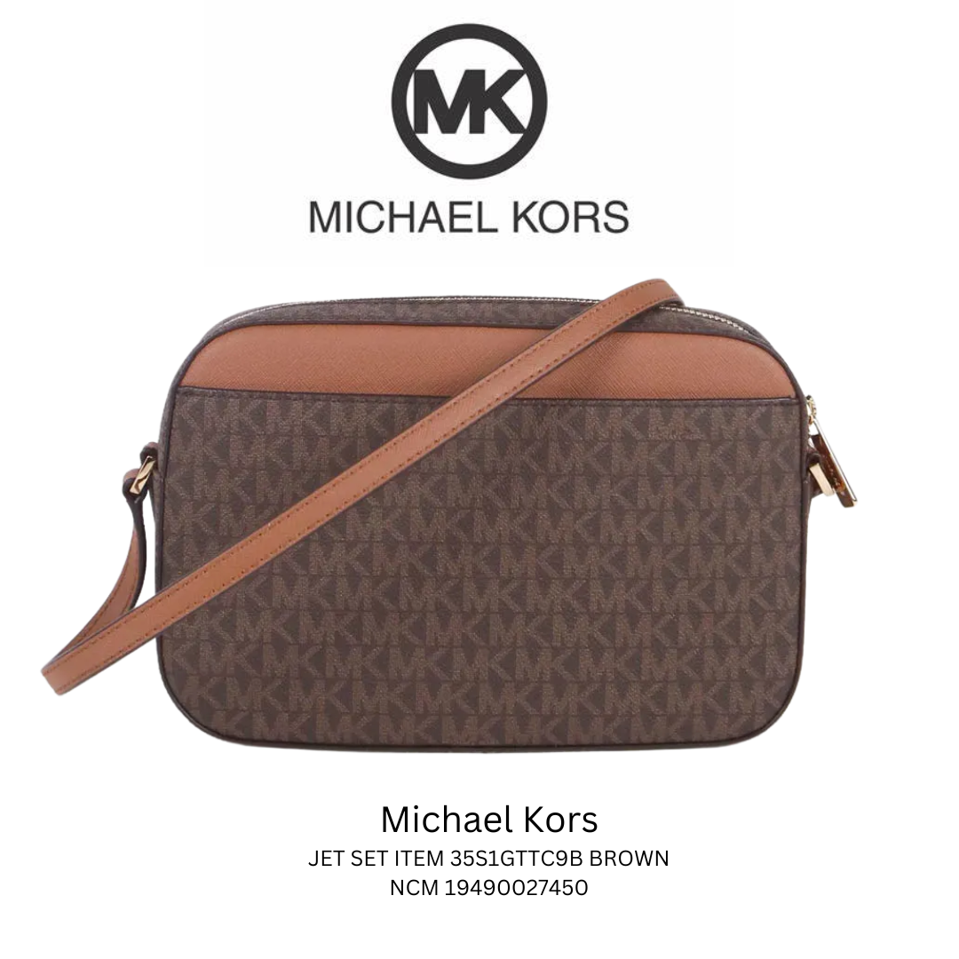 Bolsa Michael Kors Jet Set Brown 35S1GTTC9B