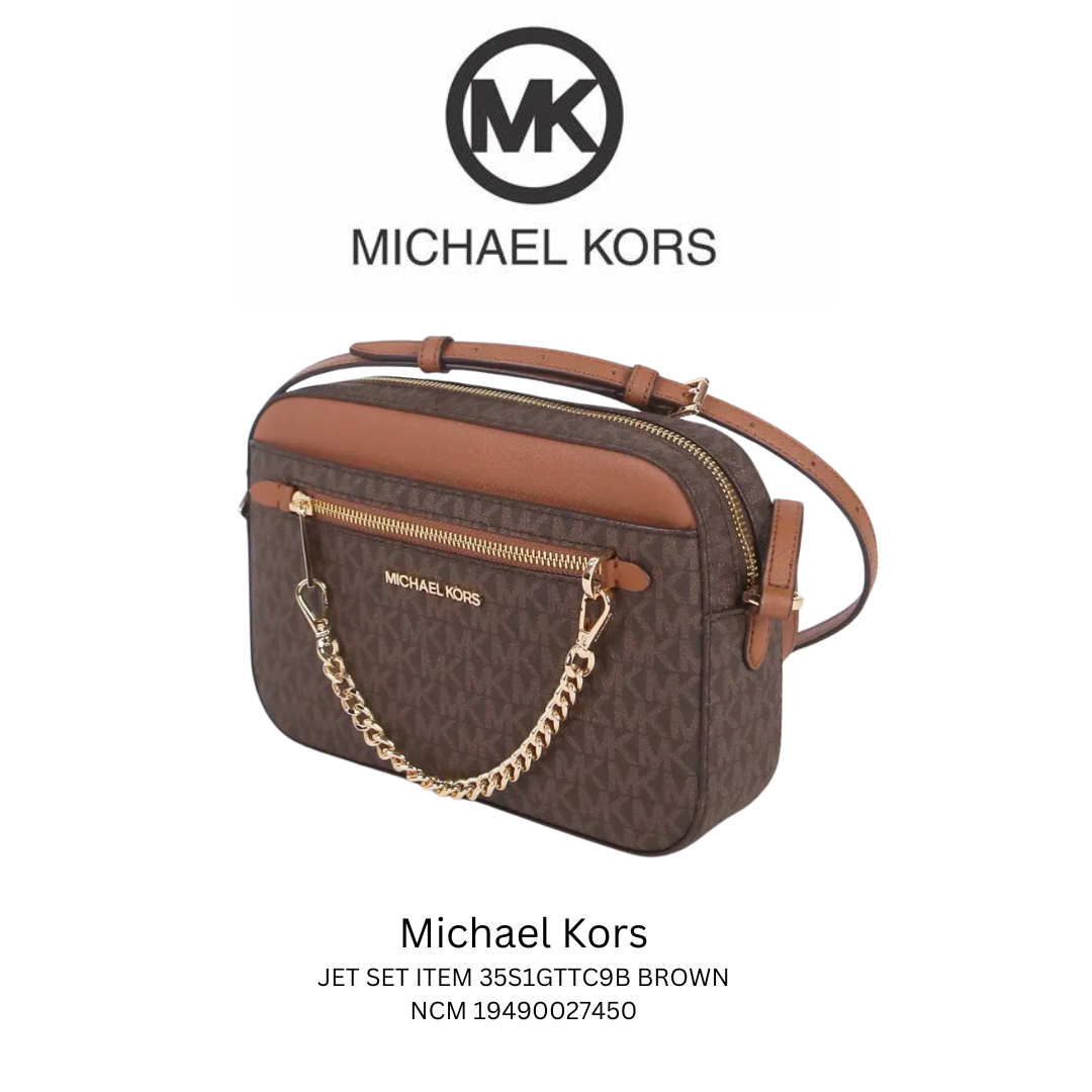 Bolsa Michael Kors Jet Set Brown 35S1GTTC9B