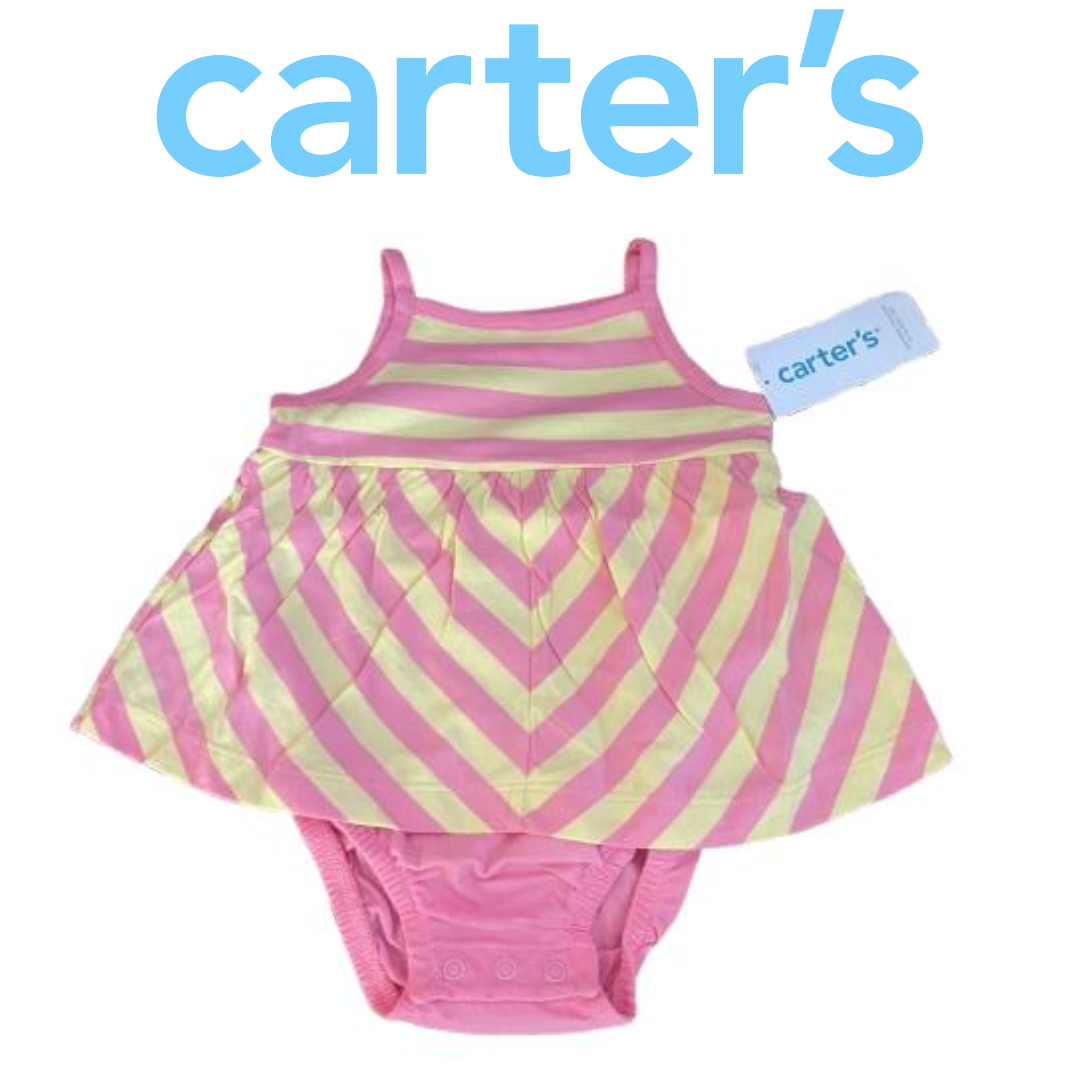 Carter's Vestido Baby Listrado 6 Meses